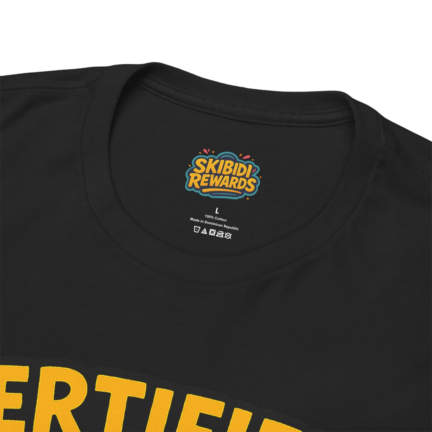 certified skibidi rizz unisex heavy cotton tee casual fun wear - stylish graphic t-shirt for men and women, soft, comfortable, perfect for parties, festivals, and everyday use