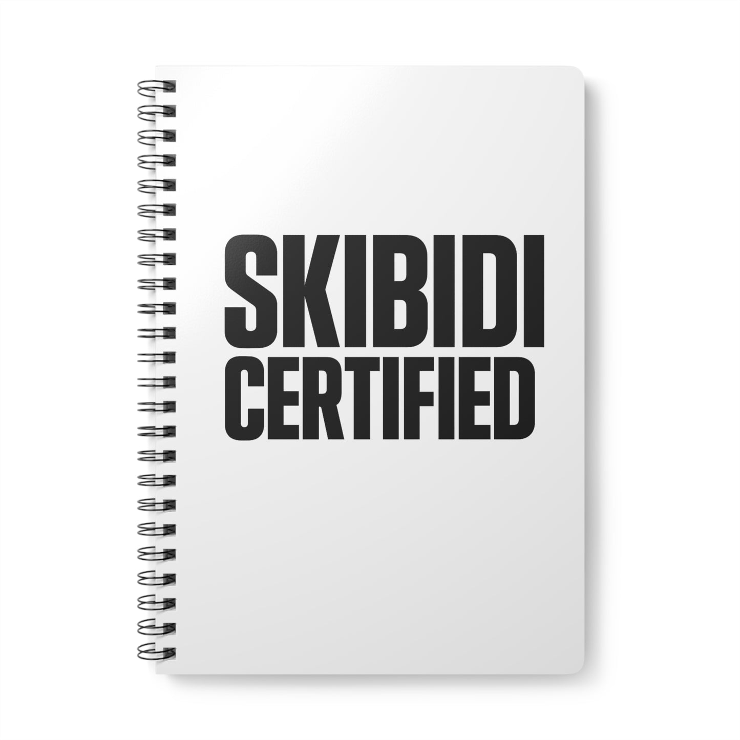 skibidi certified wirobound softcover notebook - a5 journal for creatives, 150 pages, vibrant colors, ideal for school, office, note taking, gift for writers, students, professionals