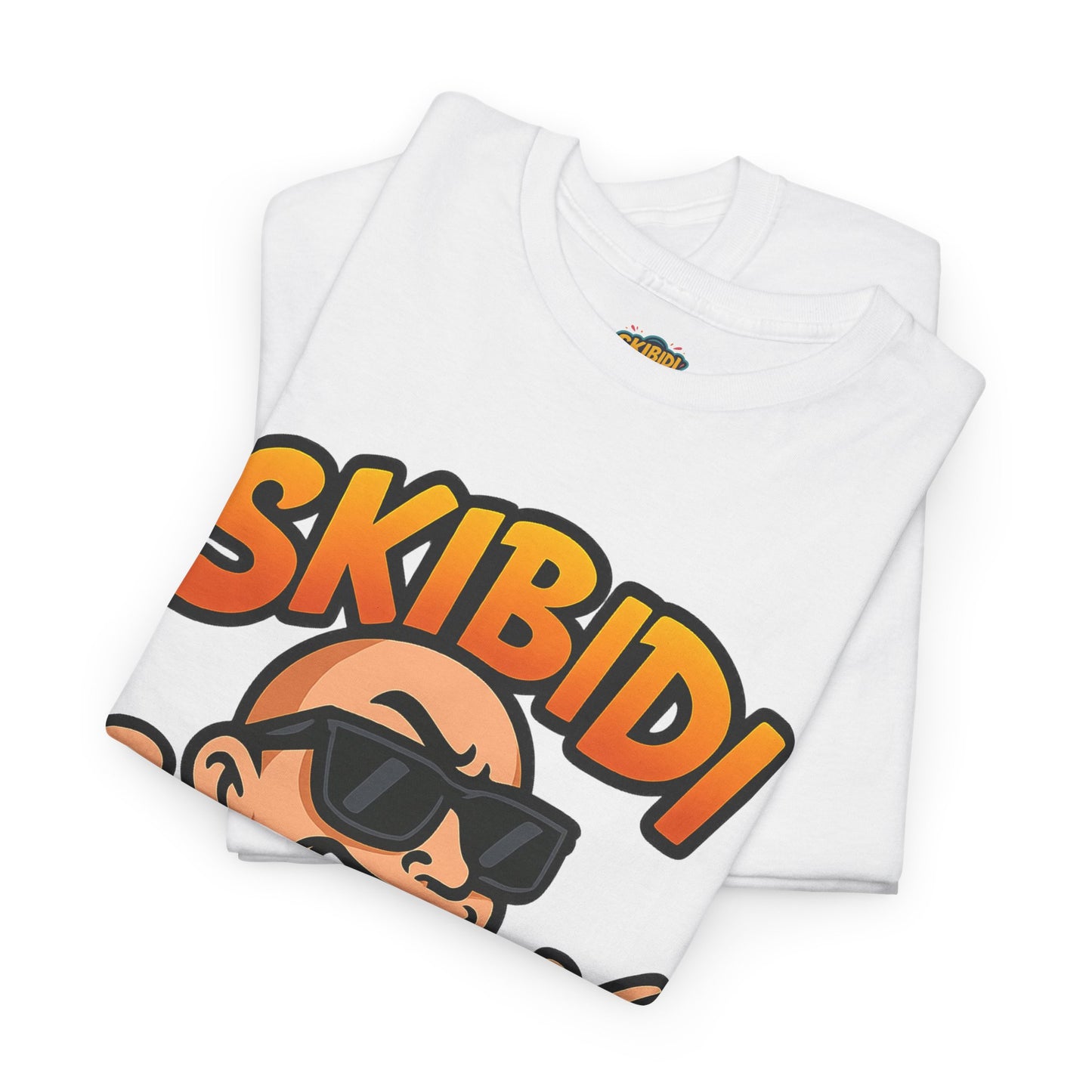 skibidi unisex heavy cotton tee - fun graphic tee for casual wear - soft, durable, comfortable - perfect for everyday style - available in multiple sizes and colors