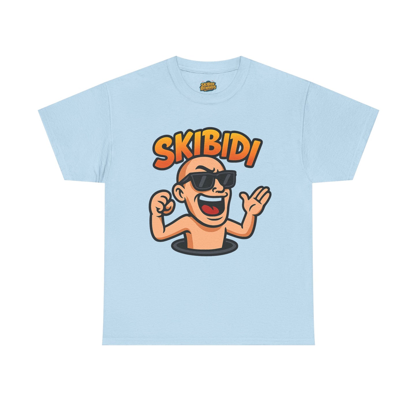 skibidi unisex heavy cotton tee - fun graphic tee for casual wear - soft, durable, comfortable - perfect for everyday style - available in multiple sizes and colors