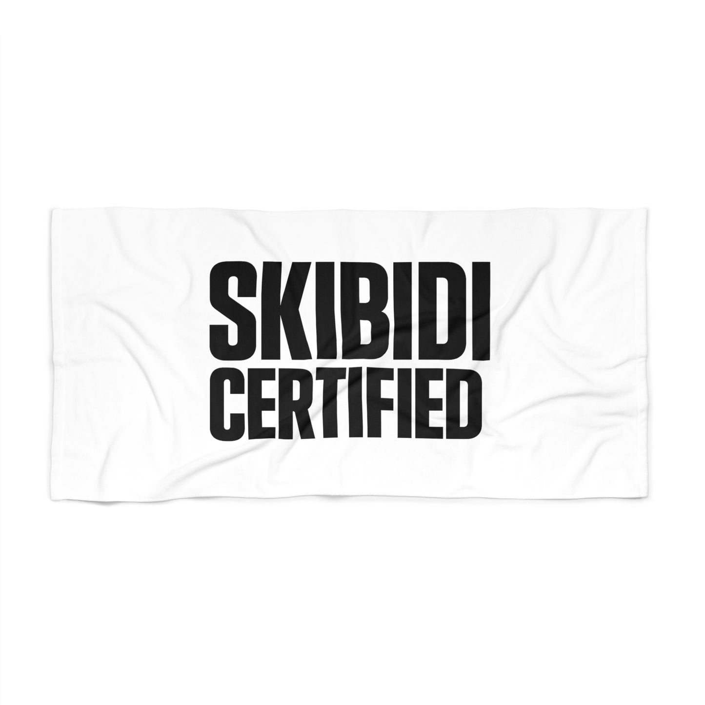 skibidi certified beach towel - fun & trendy summer essentials, soft cotton, quick-dry, oversized, perfect for beach, pool, picnic, festivals, gift for friends, vibrant design