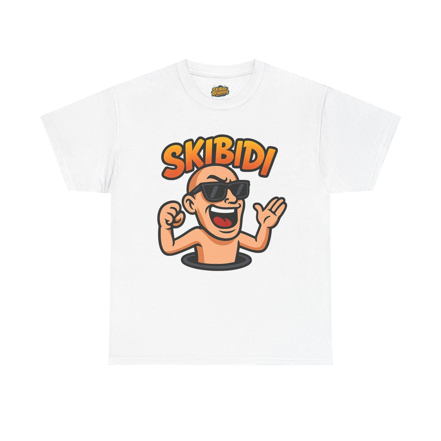 skibidi unisex heavy cotton tee - fun graphic tee for casual wear - soft, durable, comfortable - perfect for everyday style - available in multiple sizes and colors