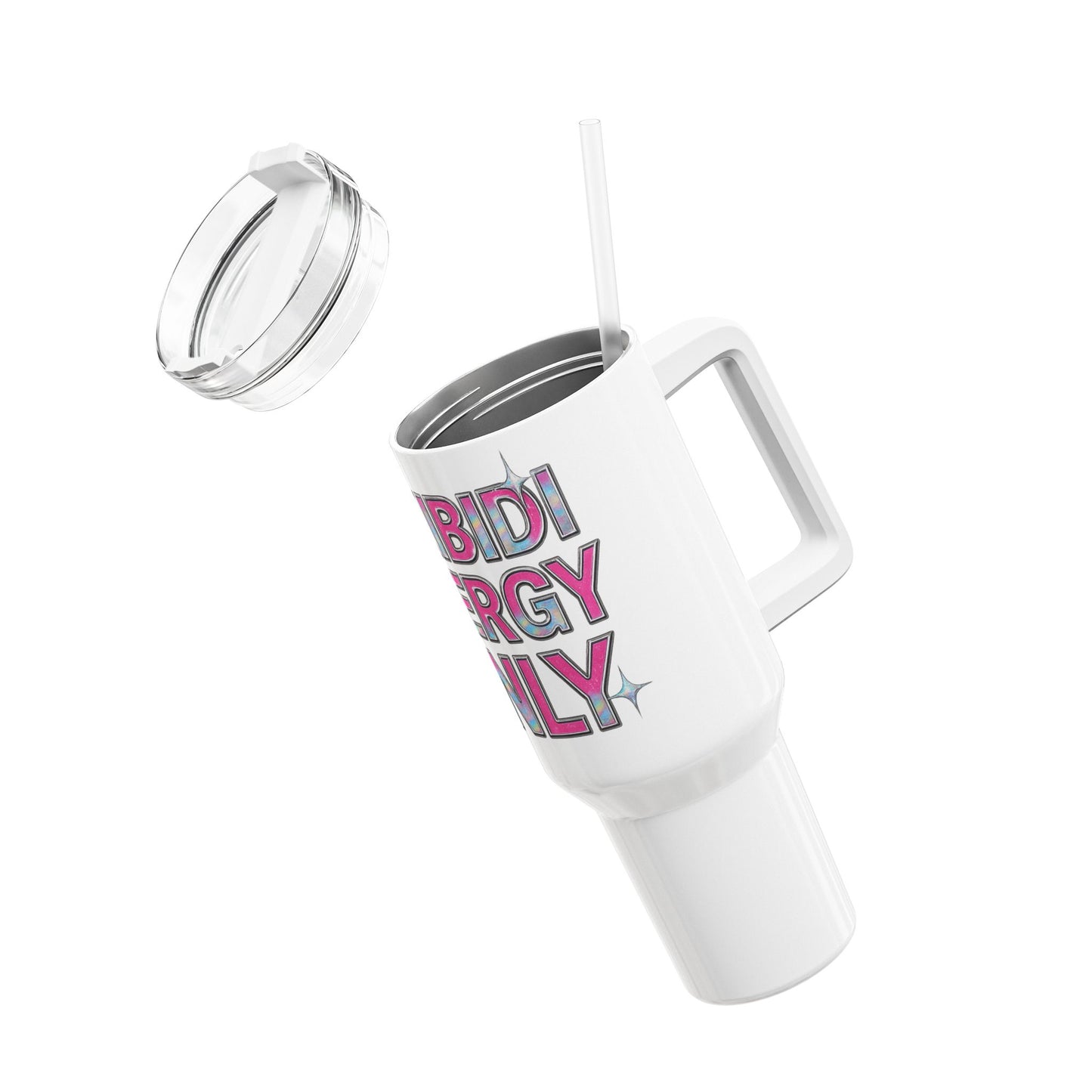 skibidi energy only 40oz tumbler - fun & stylish drinkware for any occasion - double wall insulated stainless steel, bpa-free, perfect for home, gym, parties, and gifts