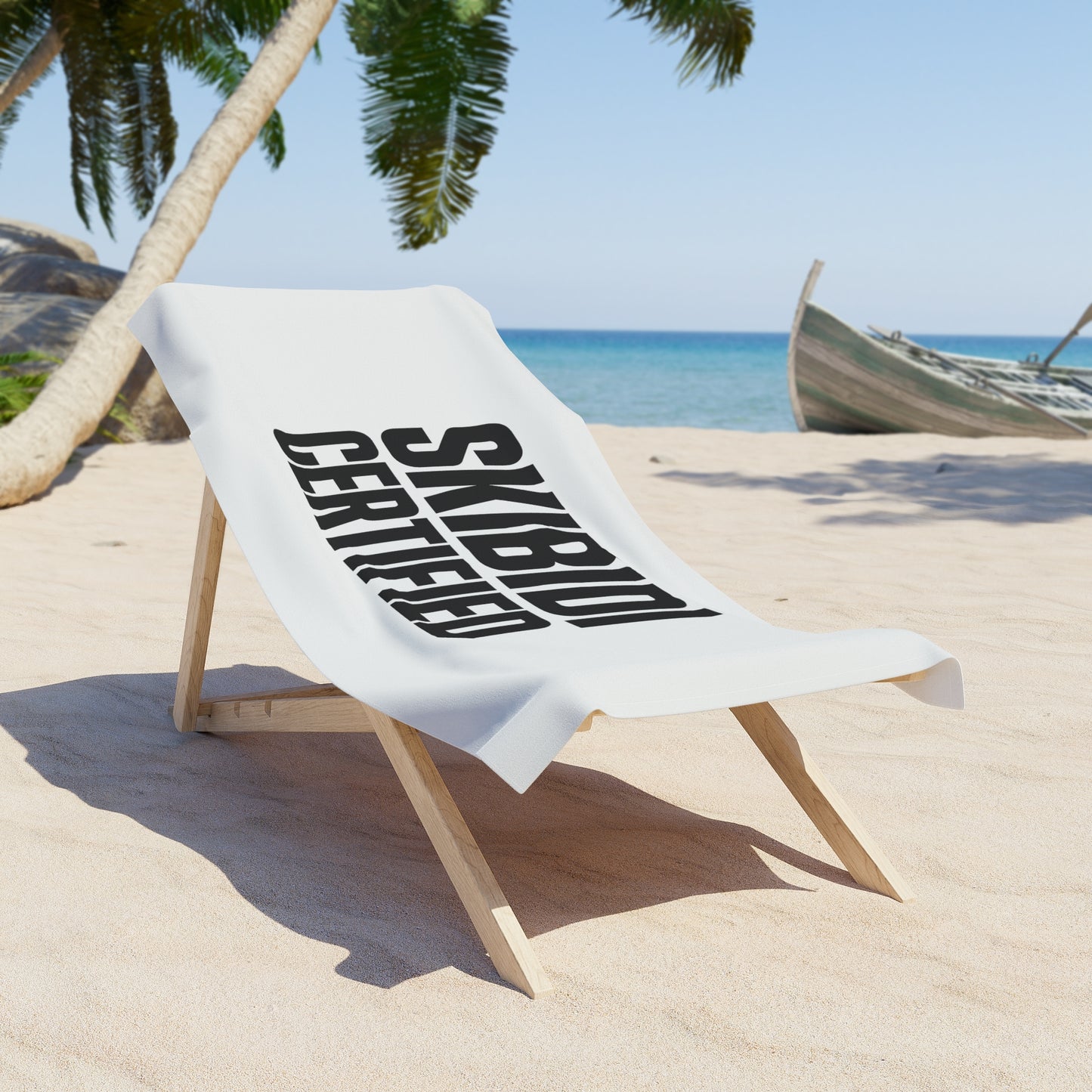 skibidi certified beach towel - fun & trendy summer essentials, soft cotton, quick-dry, oversized, perfect for beach, pool, picnic, festivals, gift for friends, vibrant design