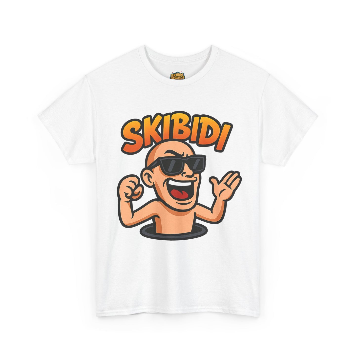 skibidi unisex heavy cotton tee - fun graphic tee for casual wear - soft, durable, comfortable - perfect for everyday style - available in multiple sizes and colors