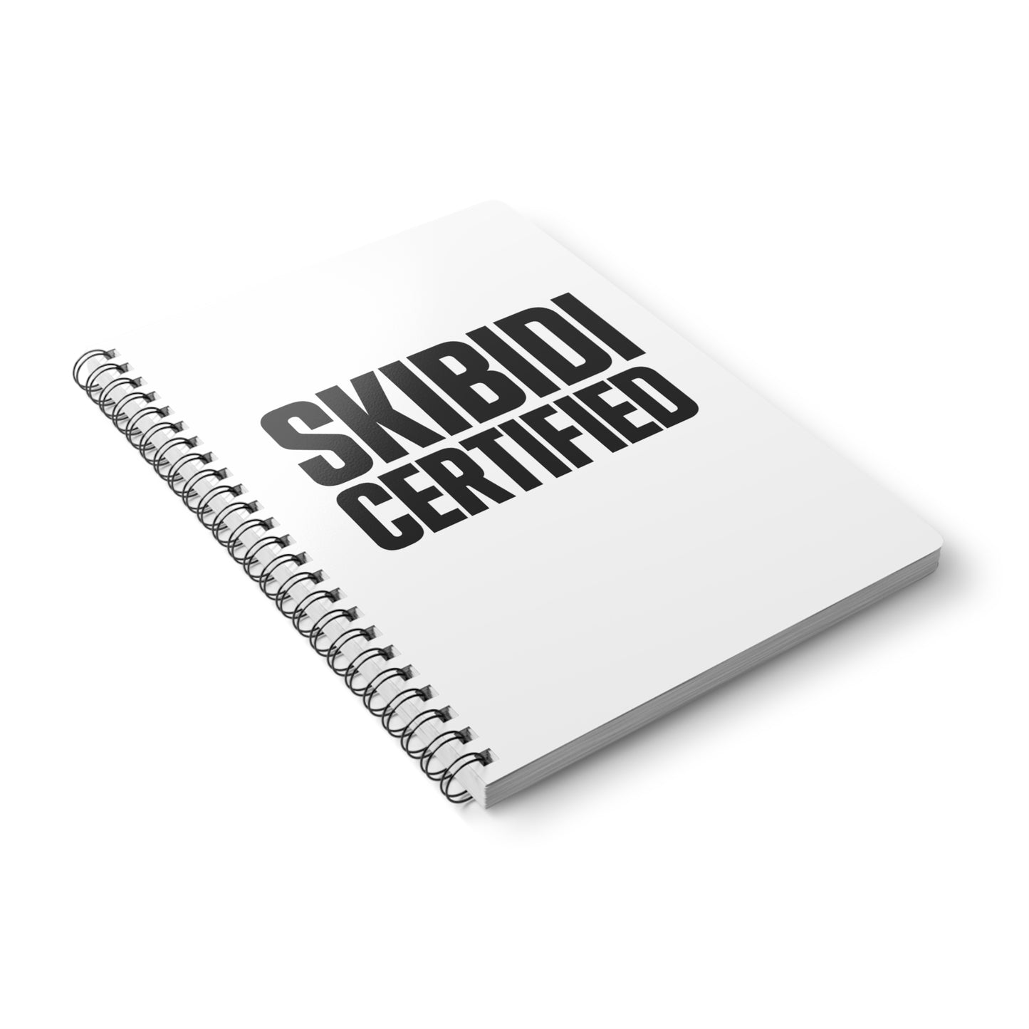 skibidi certified wirobound softcover notebook - a5 journal for creatives, 150 pages, vibrant colors, ideal for school, office, note taking, gift for writers, students, professionals