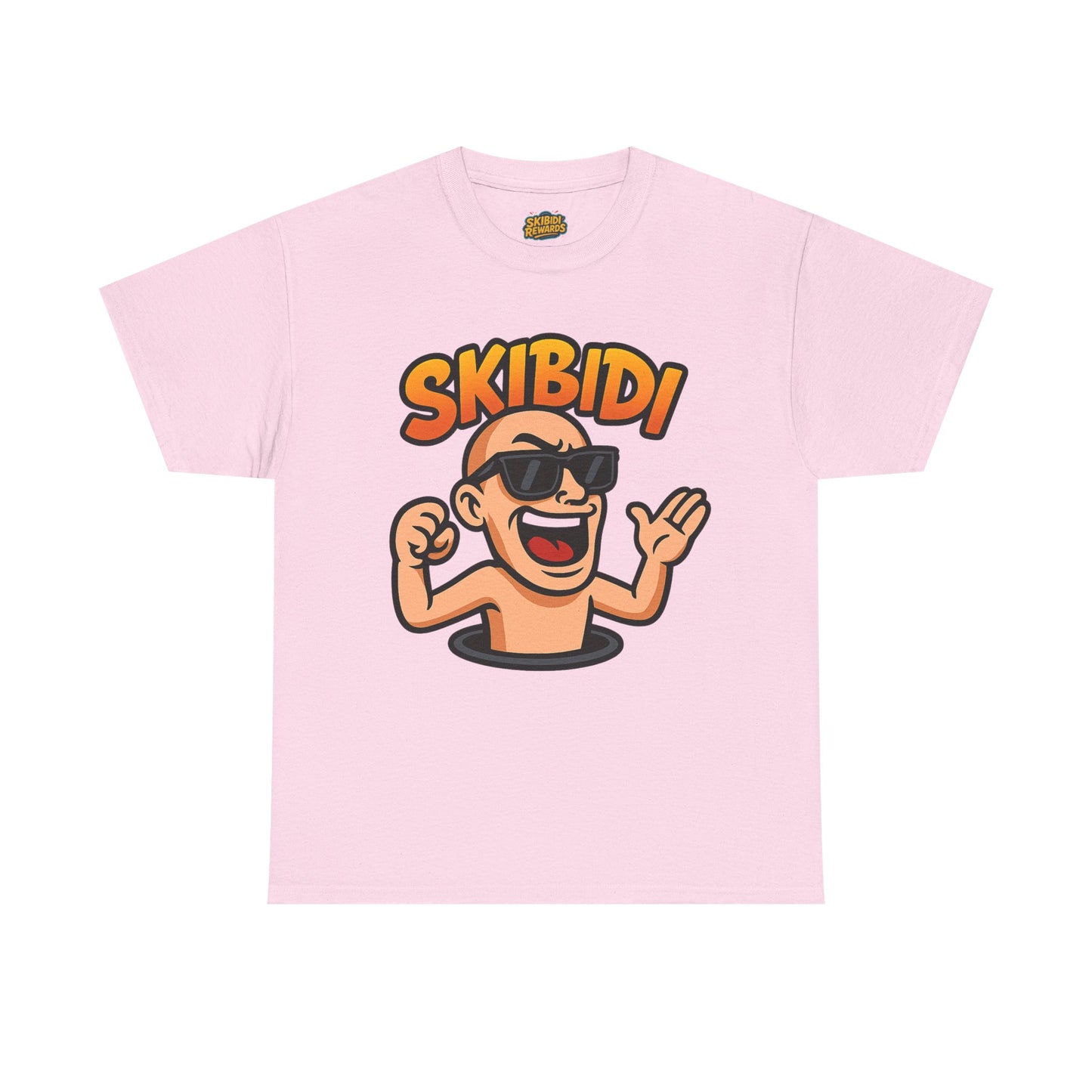 skibidi unisex heavy cotton tee - fun graphic tee for casual wear - soft, durable, comfortable - perfect for everyday style - available in multiple sizes and colors