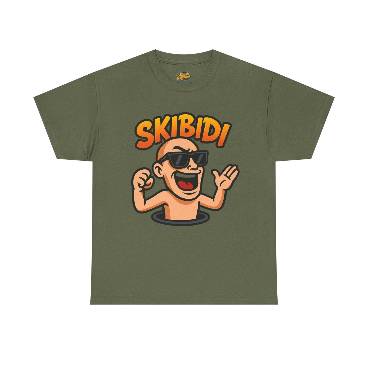 skibidi unisex heavy cotton tee - fun graphic tee for casual wear - soft, durable, comfortable - perfect for everyday style - available in multiple sizes and colors