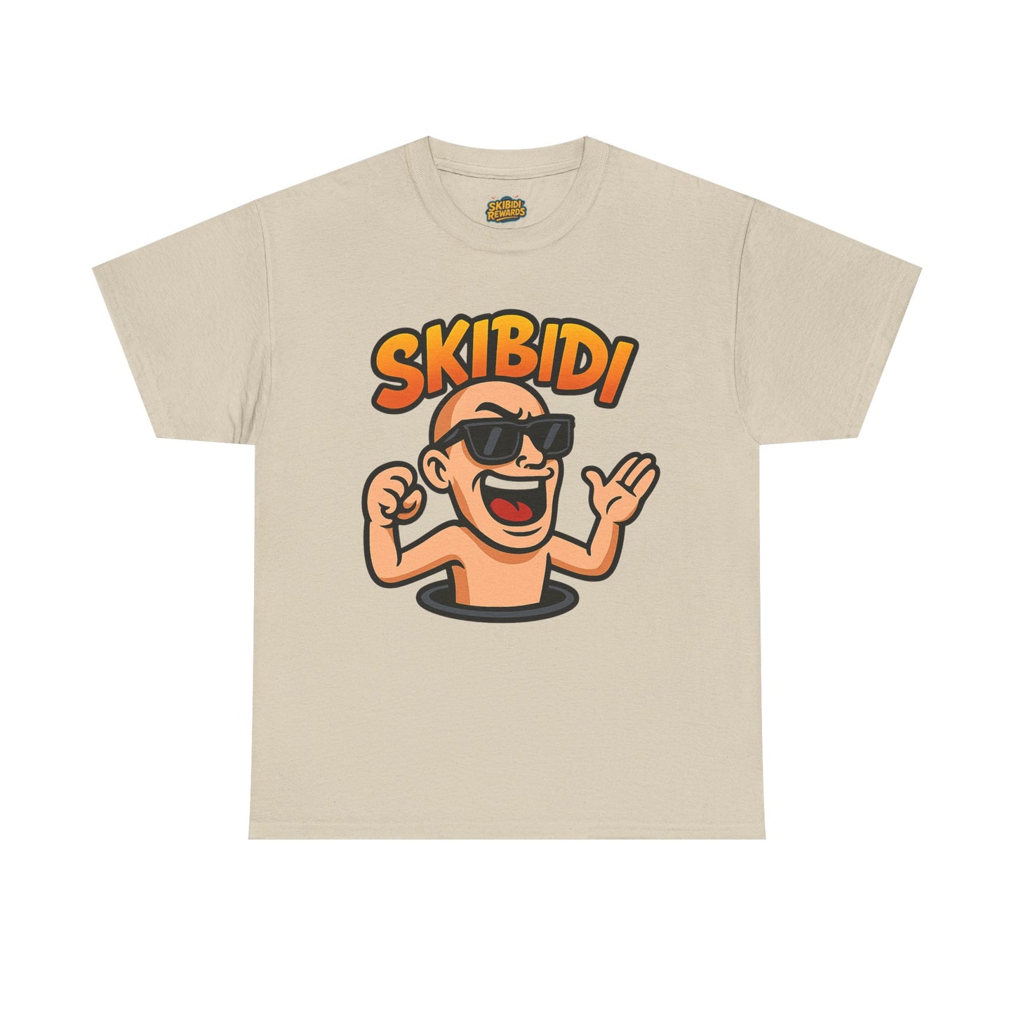 skibidi unisex heavy cotton tee - fun graphic tee for casual wear - soft, durable, comfortable - perfect for everyday style - available in multiple sizes and colors