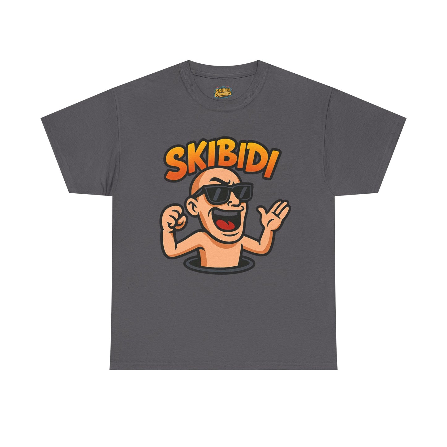 skibidi unisex heavy cotton tee - fun graphic tee for casual wear - soft, durable, comfortable - perfect for everyday style - available in multiple sizes and colors