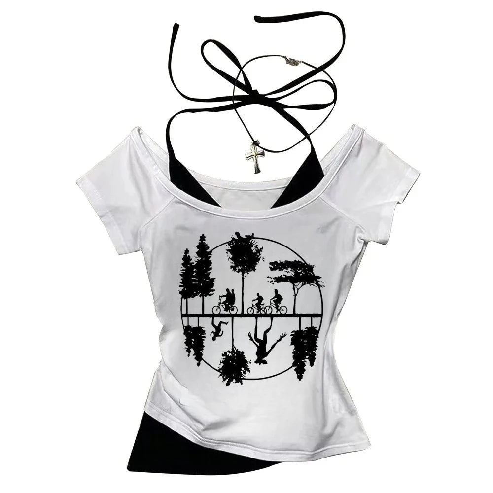 hawkins demogorgon graphic t-shirt for kids