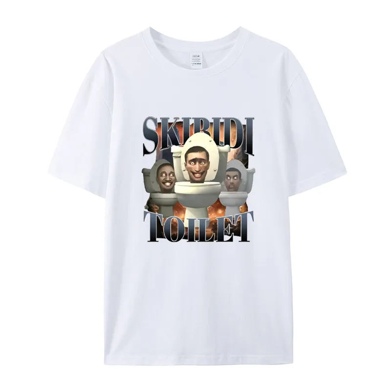 skibidi toilet meme t-shirt for kids and teens