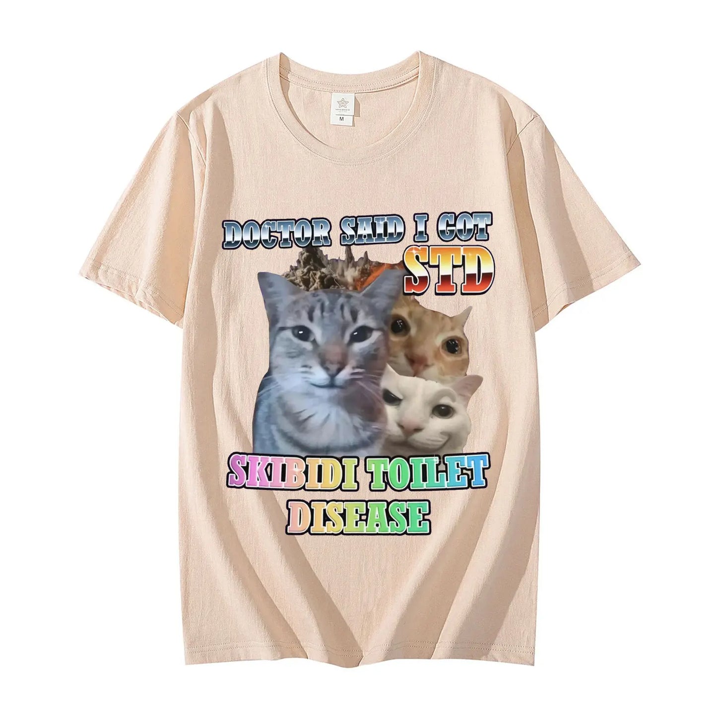 skibidi toilet meme cat t-shirt for kids