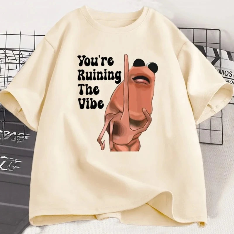 you're ruining the vibe t-shirt for kids