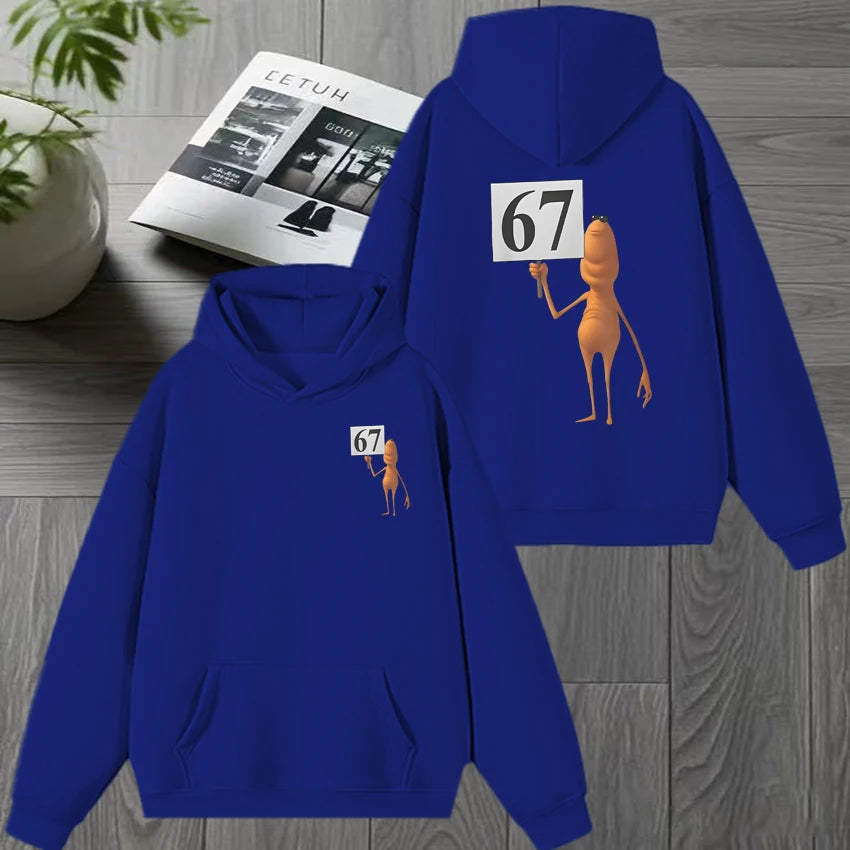 marcus the worm meme graphic hoodie