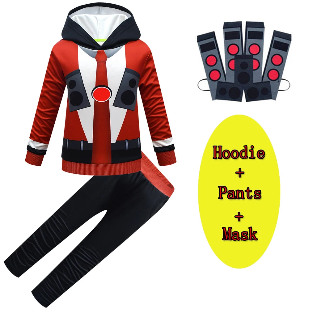 skibidi toilet costume set for kids