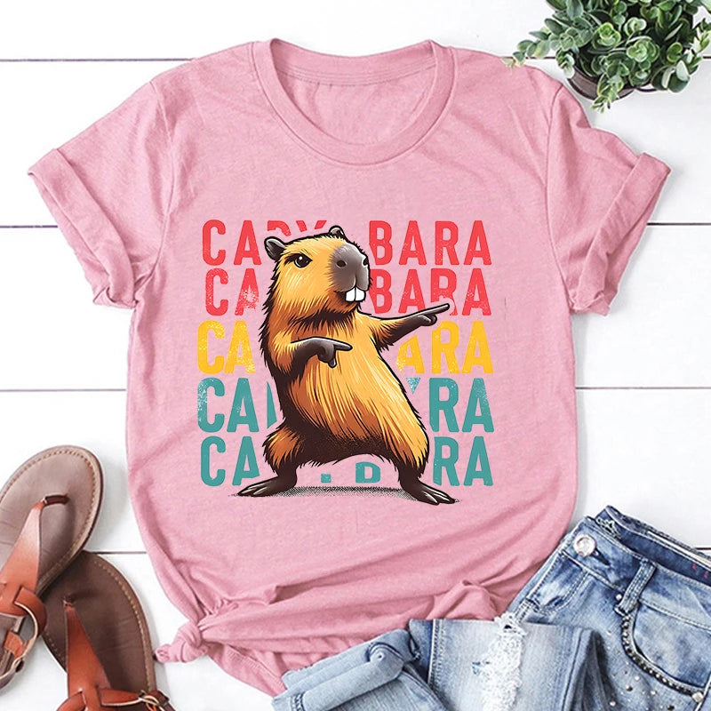 capybara graphic t-shirt for kids