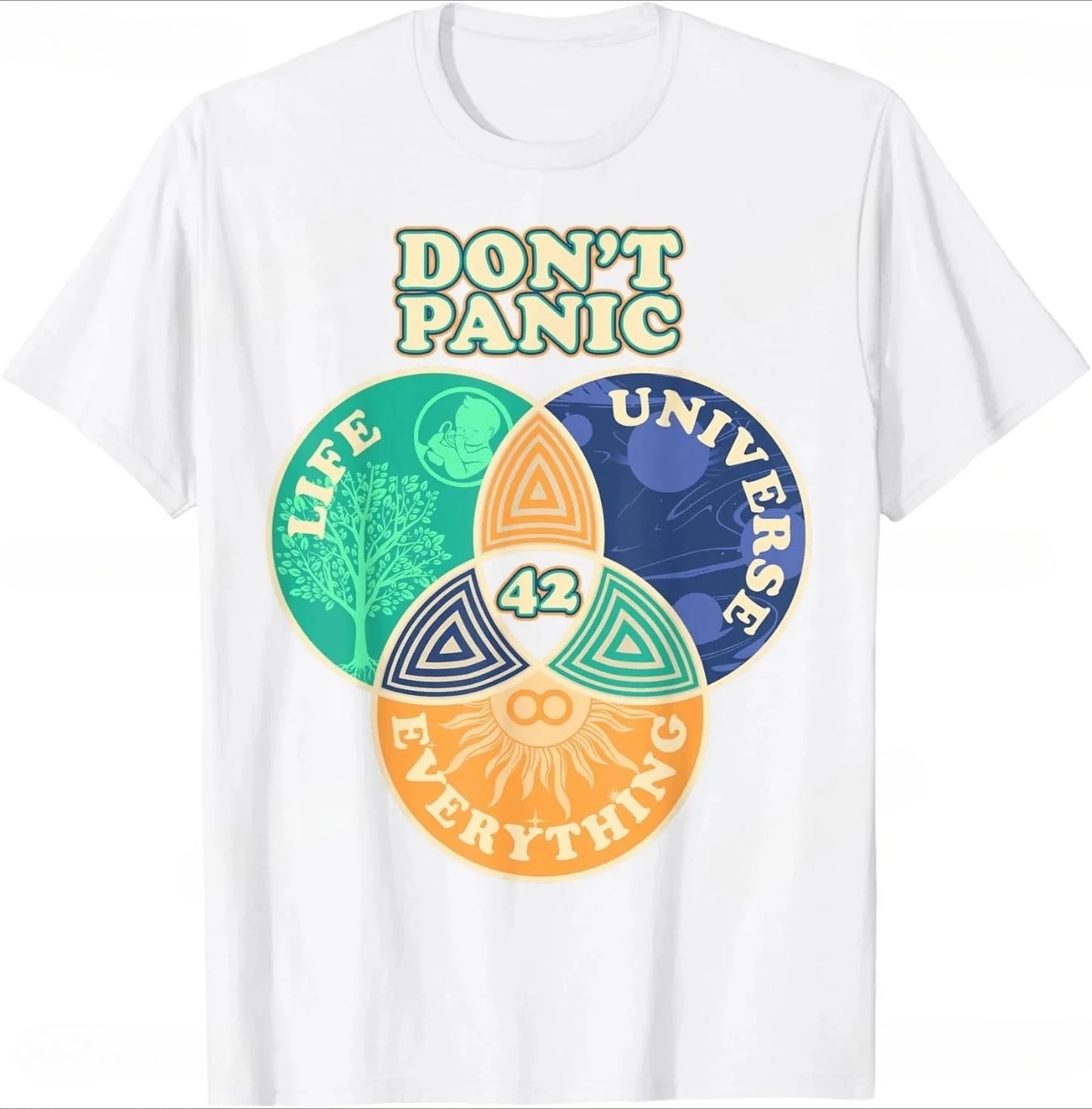 don't panic - 42 sci-fi t-shirt for kids
