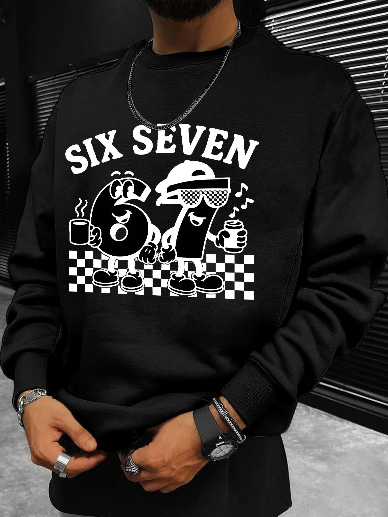 skibidi cartoon hoodie - six seven design