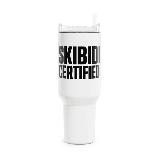 Skibidi Certified 40oz Tumbler - Perfect for Fun & Hydration, Vibrant Colors, Double-Wall Insulation, BPA-Free, Ideal for Home, Beach, Picnic, Gifts for Friends & Fitness Lovers