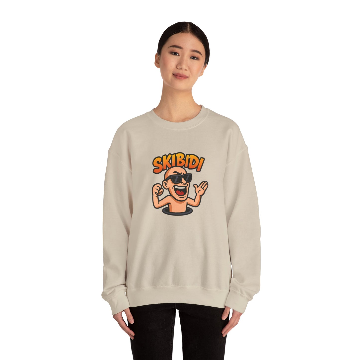 fun skibidi unisex crewneck sweatshirt