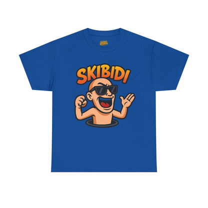 Skibidi Unisex Heavy Cotton Tee - Fun Graphic Tee for Casual Wear - Soft, Durable, Comfortable - Perfect for Everyday Style - Available in Multiple Sizes and Colors