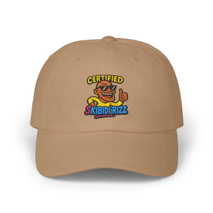 Cool Embroidered Dad Cap - SkibidiRizz Design