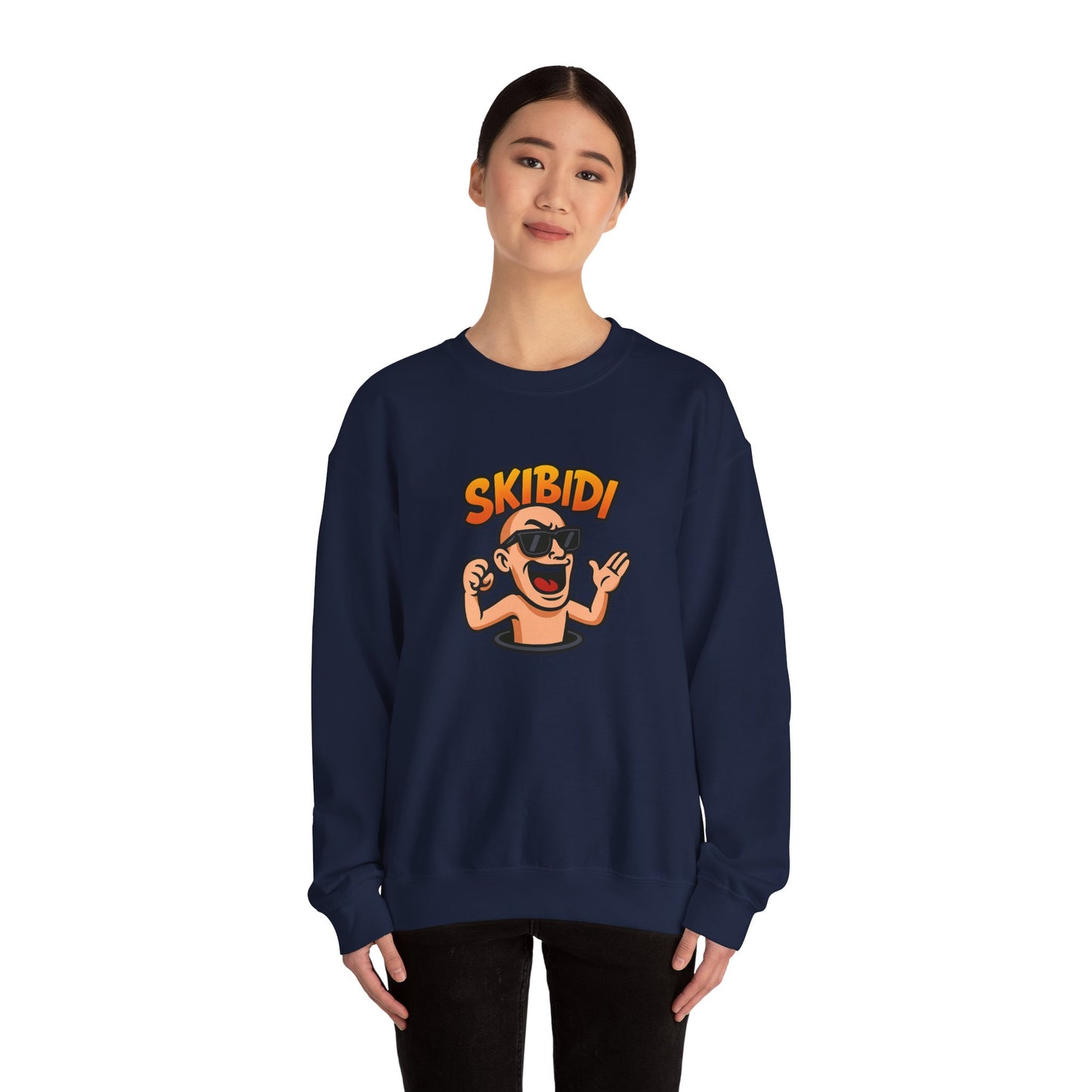 fun skibidi unisex crewneck sweatshirt