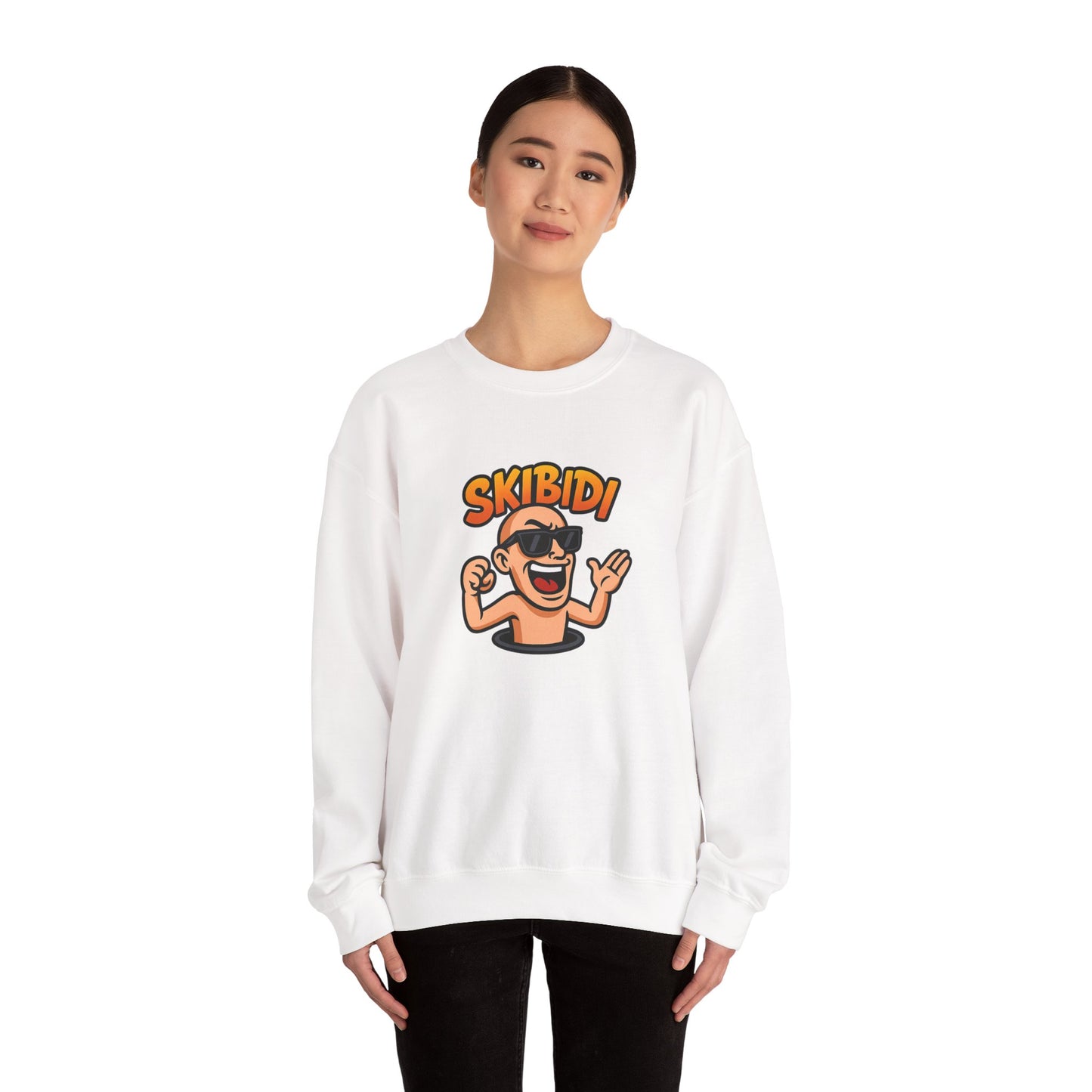 fun skibidi unisex crewneck sweatshirt