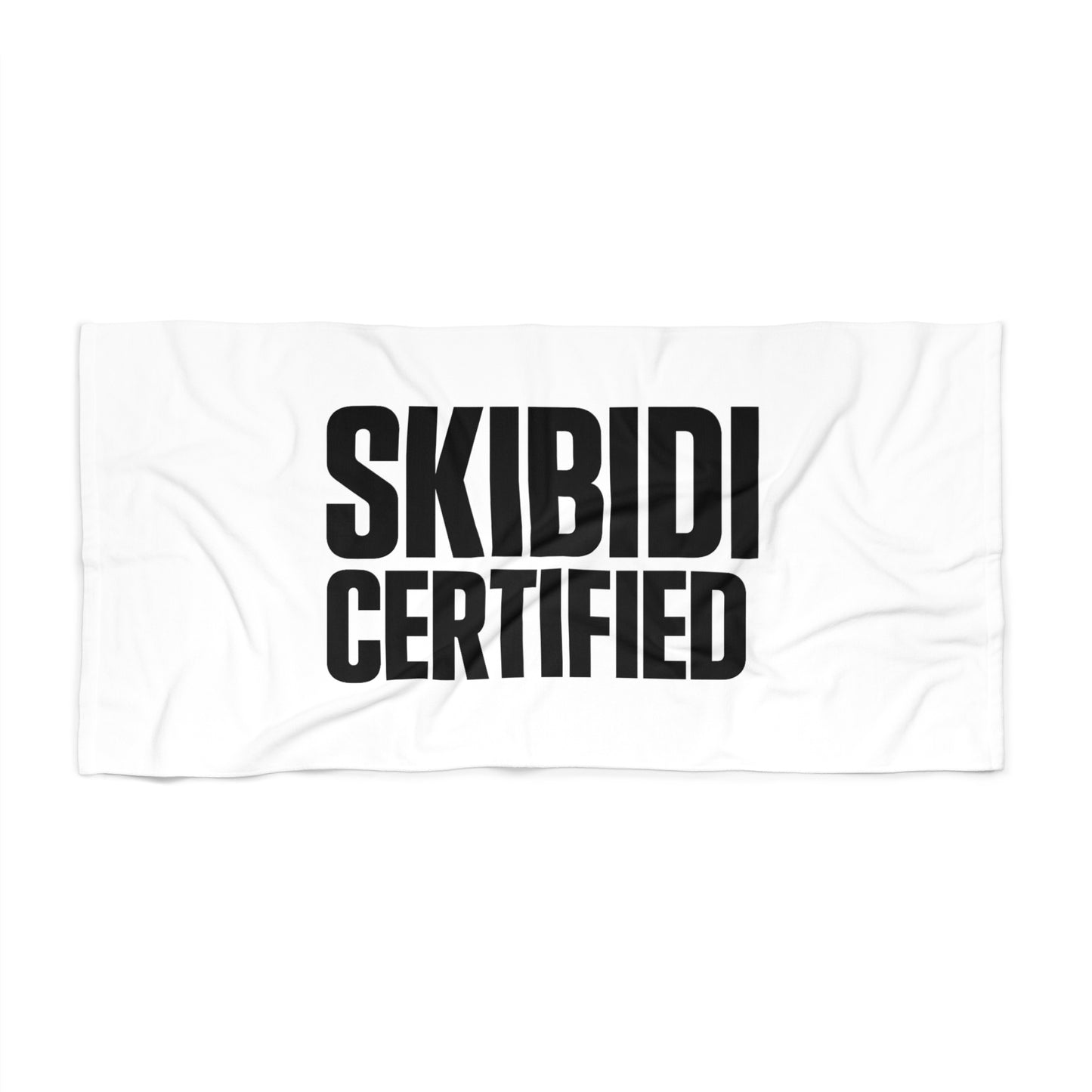 skibidi certified beach towel - fun & trendy summer essentials, soft cotton, quick-dry, oversized, perfect for beach, pool, picnic, festivals, gift for friends, vibrant design