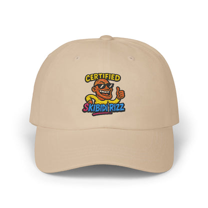 Cool Embroidered Dad Cap - SkibidiRizz Design