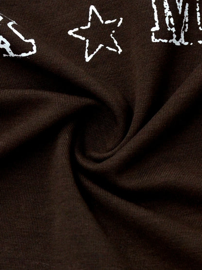 Brown Long Sleeve Skibidi T-shirt for Kids