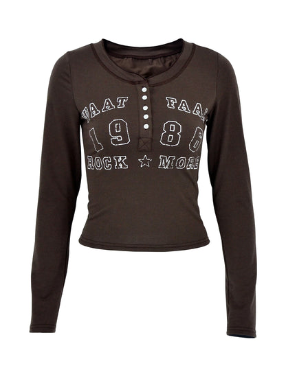 Brown Long Sleeve Skibidi T-shirt for Kids