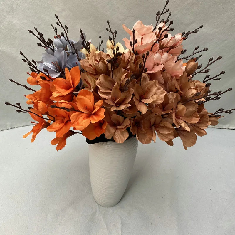 autumn magnolia artificial flower bundle