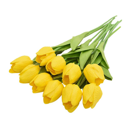 10PCS Real Touch Tulip Artificial Flower Bouquet