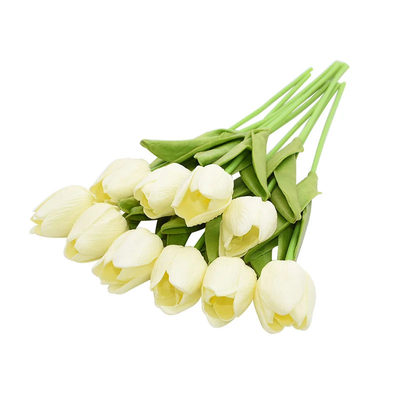 10pcs real touch tulip artificial flower bouquet