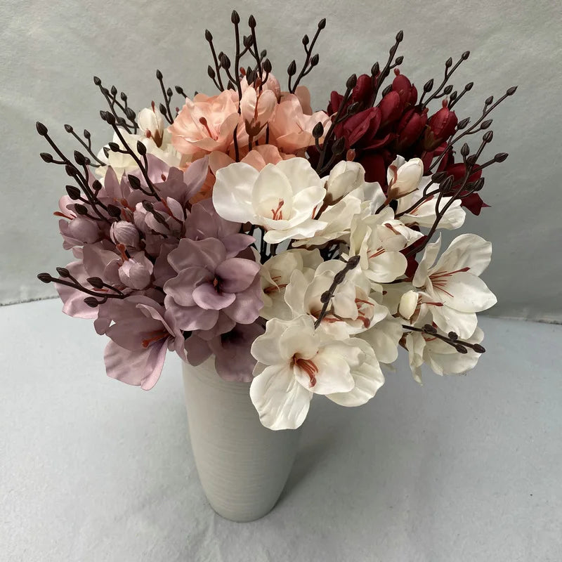 autumn magnolia artificial flower bundle