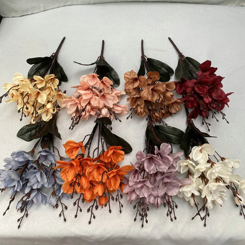 autumn magnolia artificial flower bundle
