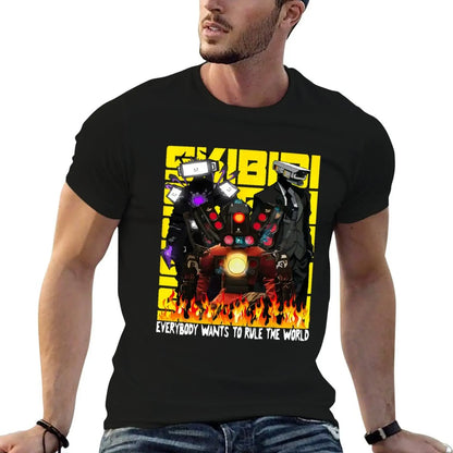 Skibidi Meme Graphic T-Shirt for Kids