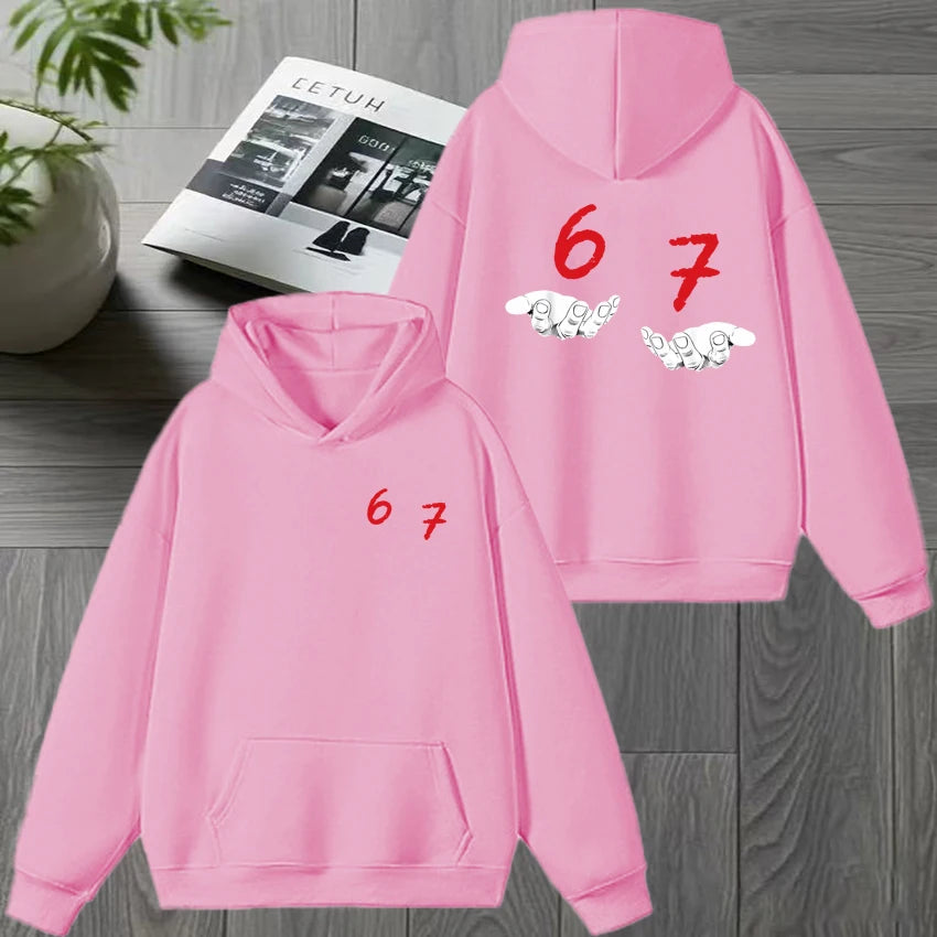 gen alpha slang print winter hoodie