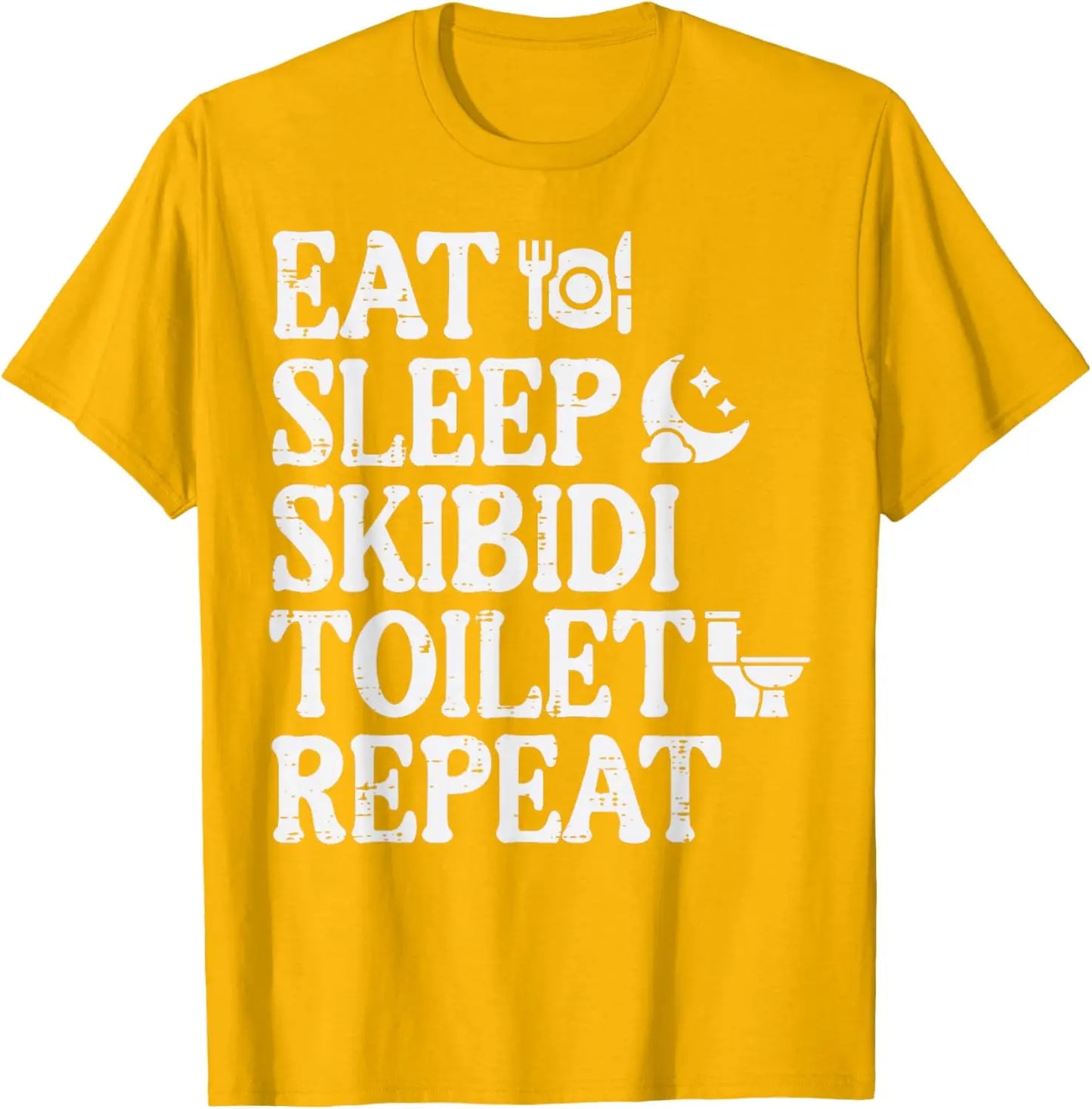 skibidi toilet repeat meme graphic tee for kids and teens