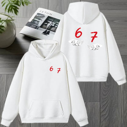 Gen Alpha Slang Print Winter Hoodie