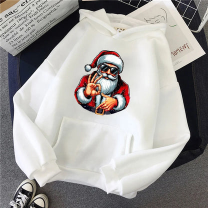 Christmas Santa Graphic Hoodie for Kids
