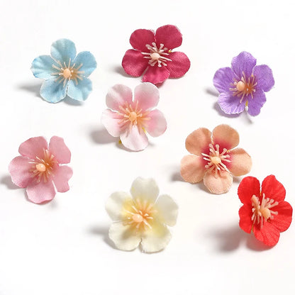 50 Mini Daisy Silk Flowers for DIY Crafts and Decoration