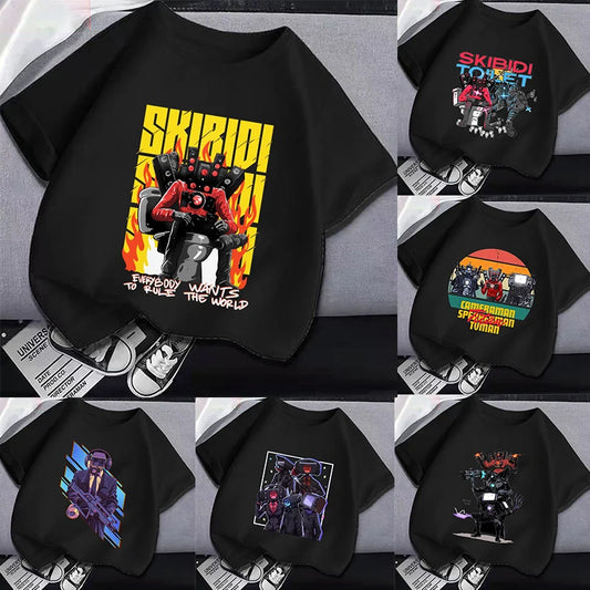 Skibidi Toilet Kids Summer T-Shirt