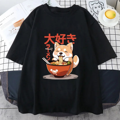 Shiba Inu Ramen T-shirt for Kids