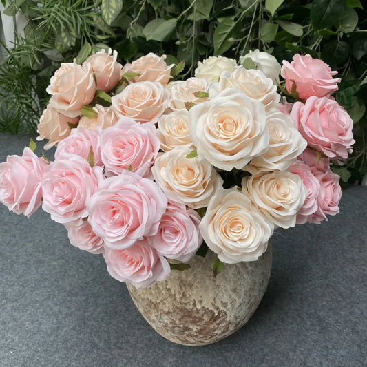 Artificial Pink Rose Bouquet for Kids' Decor
