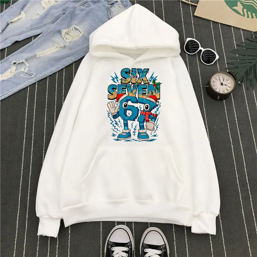 six seven graphic hoodie for kids