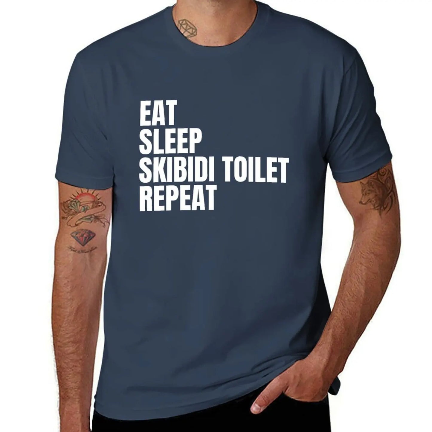 eat sleep skibidi toilet repeat t-shirt