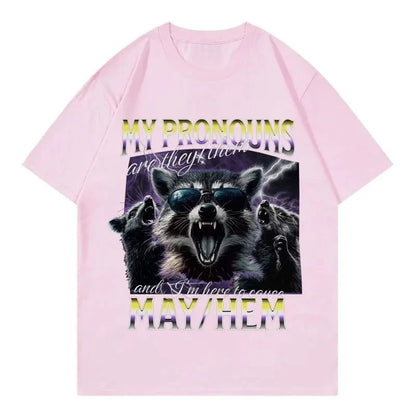 Unhooked Raccoon Graphic T-shirt for Kids